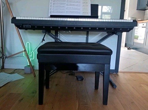 Black wood adjustable padded - wood,