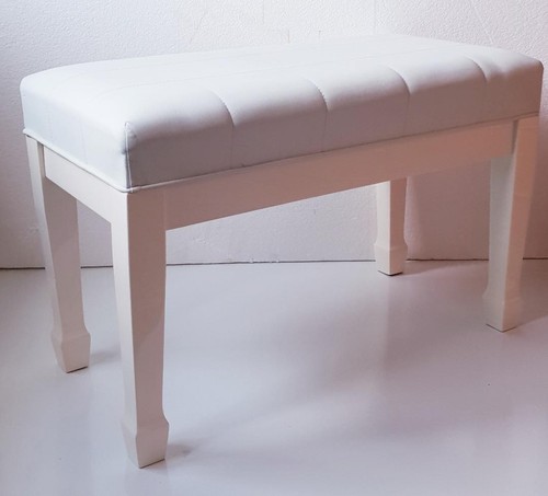 Piano bench duet stool white - bench,