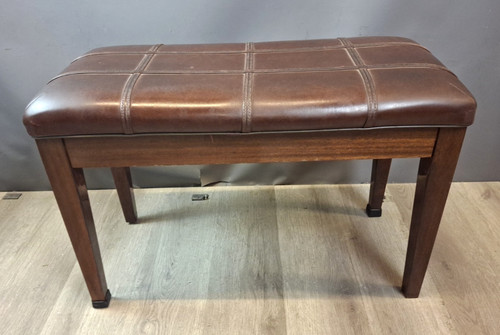 Vintage brown leather padded - brown,
