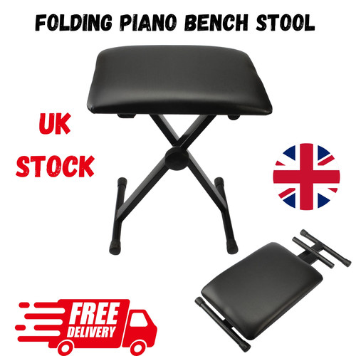 Adjustable folding piano bench - adjustable,