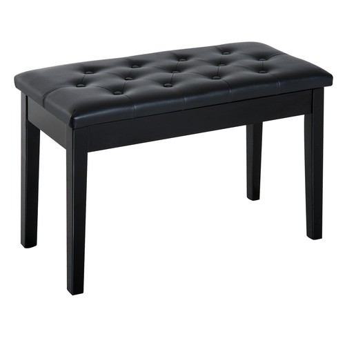 Homcom classic piano bench - classic,
