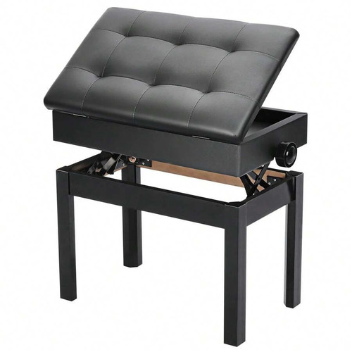 Adjustable piano stool faux - piano,