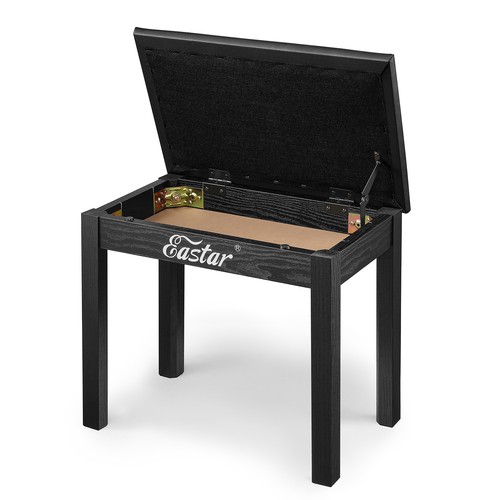 Eastar black piano bench - black, stool