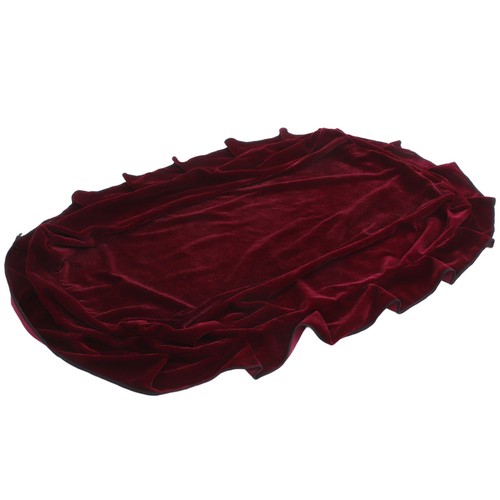 Elastic red piano stool - red,