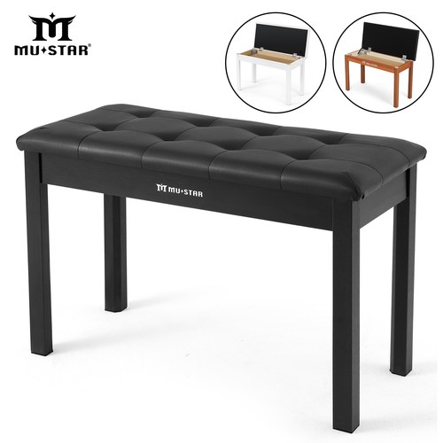 Mustar piano stool wooden - ♬mustar,
