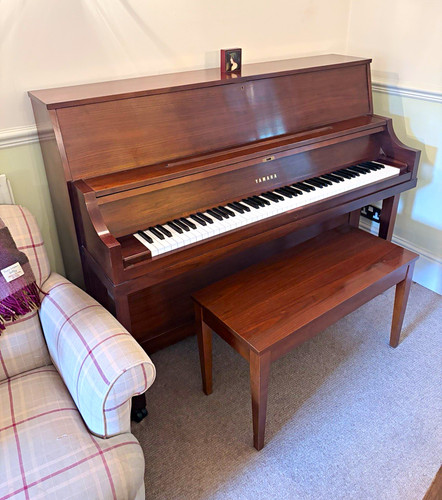 Walnut upright piano with - upright,