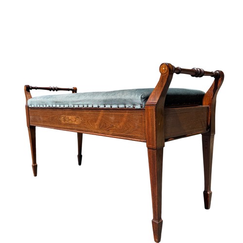 Edwardian piano stool hall - piano,
